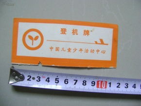 早期老登机牌飞机票收藏 1984年中国儿童少年活动中心登机牌